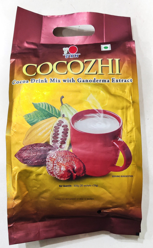DXN Cocoa Drink Mix with Ganoderma Extract Nutrition Drink(500 g, Chocolate, Venila Flavored)