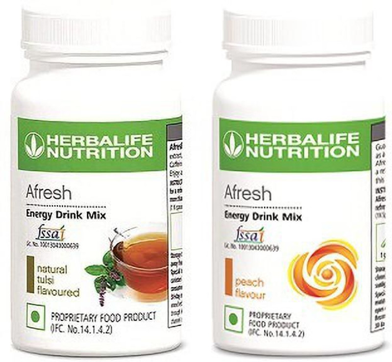 HERBALIFE NEW-AFRESH Energy Drink Mix - Cinnamon Flavor & Ginger Flavor For Weight Loss Cinnamon, Ginger Powder(100 g, Pack of 2)