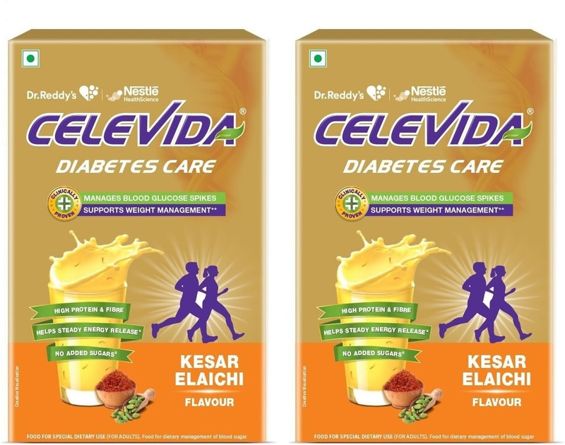 CELEVIDA Protein Powder Drink for Diabetes Management by Dr. Reddy Nutrition Drink(400 g, Chocolate Flavored)