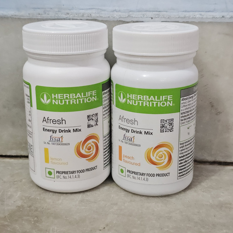 Herbalife Nutrition ENERGY DRINK PEACH &CINNAMON 100GM AFRESH Nutrition Drink(100 g, PEACH, CINNAMON Flavored)