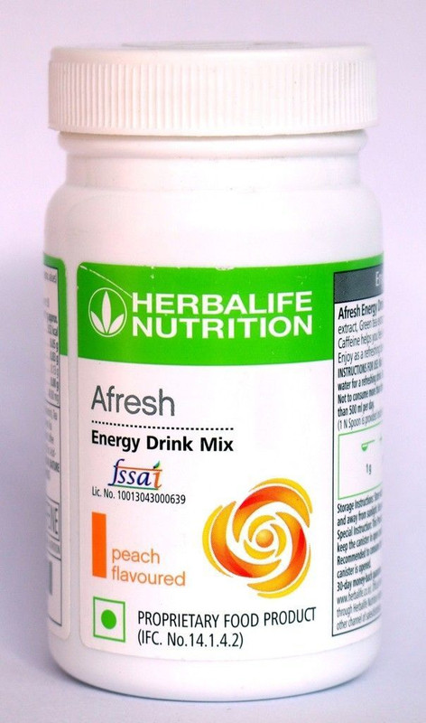 Herbalife Nutrition AFRESH ENERGY DRINK PEACH FLVOUR- 50GM PEACH Powder(50 g)