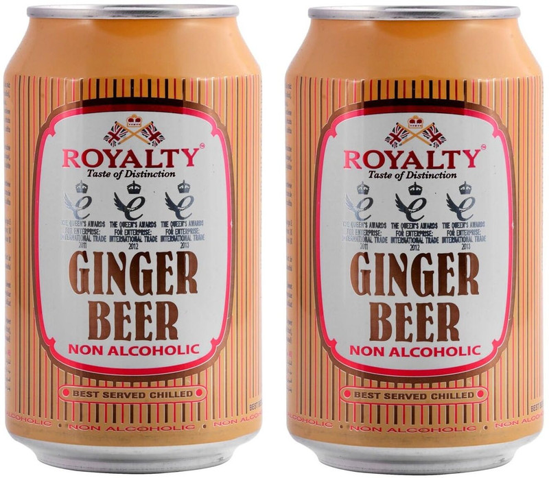 Royalty Ginger Beer | Non Alcoholic | Best Served Chilled | Nutrition Drink(2x330 ml, Ginger Flavored)