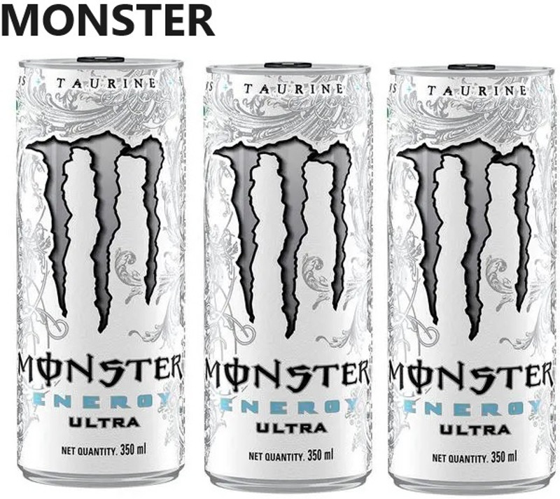 Monster Zero Sugar Sports Drink(3x500 ml, Ultra White Flavored)