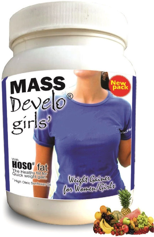DEVELO Weight & Mass Gainer for Women - Mixed Fruit Nutrition Drink(1 kg, MIXED FRUIT Flavored)