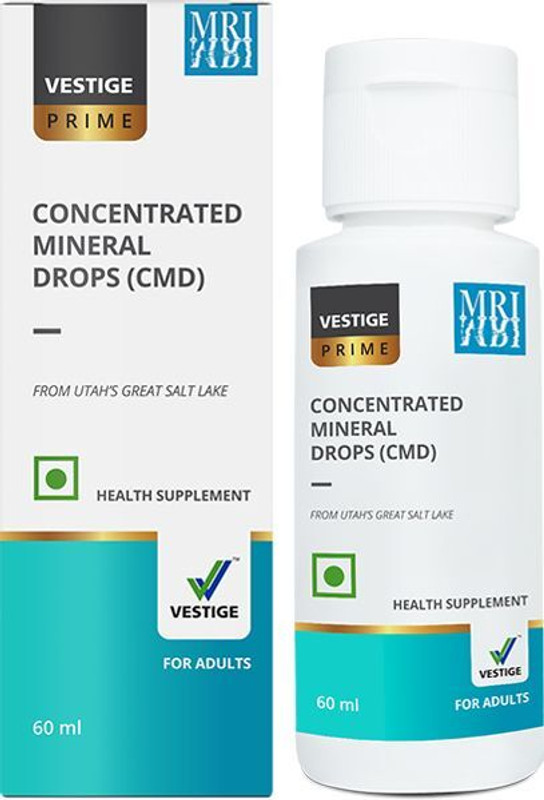 Vestige Prime Concentrated Mineral Drops (CMD) Natural sea mineral supplement Nutrition Drink(60 ml, None Flavored)