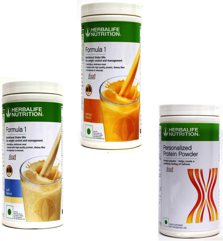 HERBALIFE SHAKE VANILLA WITH SHAKE CHOCOLATE WITH PROTIEN POWDER 400G Nutrition Drink(3x0.47 kg, VANILLA, CHOCOLATE Flavored)