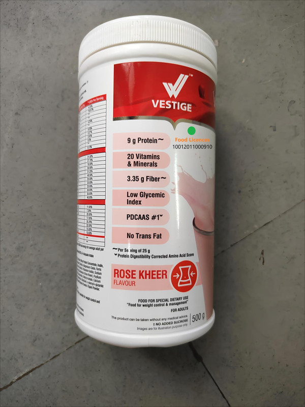 Vestige Vestig Rosekheer Flavour Shake Nutrition Drink(500 g, Rose Flavored)