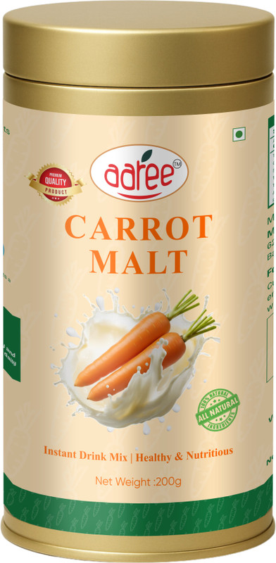 AAREE Carrot Malt | Healthy Instant Drink Mix | Nutritious, Creamy Beverage Nutrition Drink(200 g, Carrot Malt Flavored)