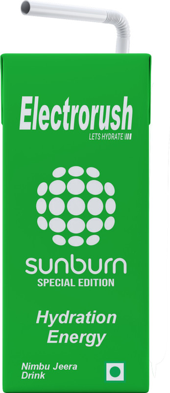 Electrorush Sunburn Special Edition I Nimbu Jeera Flavour I 6 X 200ml Sports Drink(6x200 ml, Nimbu Jeera Flavored)