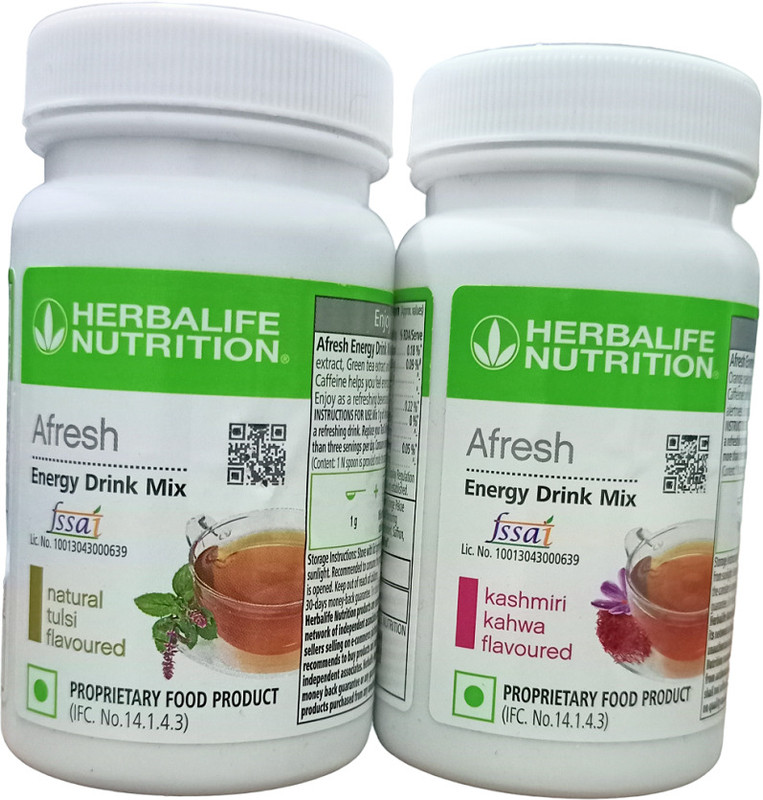 HERBALIFE Afresh pack of Tulsi and Kashmiri Kahwa Sports Drink(2x50 g, Tulsi, Kashmiri Kahwa Flavored)