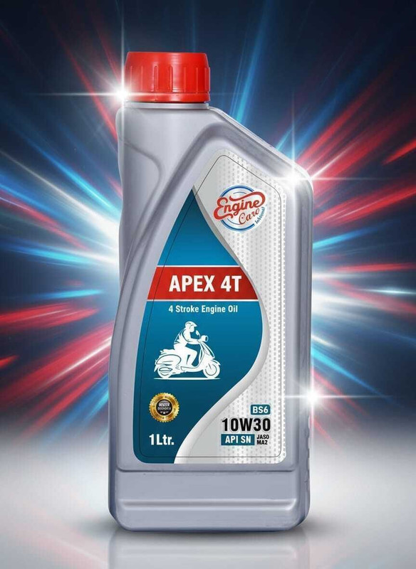 ENGINECARE Apex 10W30 4T Premium Engine Oil for Bikes- 1 Litre Full-Synthetic Engine Oil(1 L, Pack of 1)
