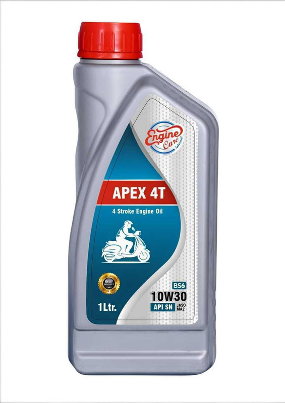 ENGINECARE Apex 10W30 Bike Engine Oil - High Performance 4-Stroke Bike Lubricant 10W30 4T Bike Engine Oil for Bikes- 1-Litre Full-Synthetic Engine Oil(1 L, Pack of 1)