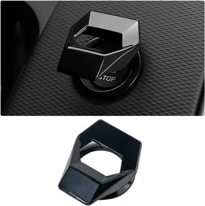 KolorFish Universal Engine Start/Stop Button Cover, Aluminum Alloy Push Engine Start/Stop Button