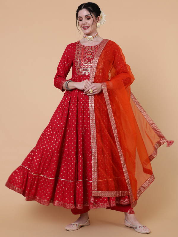 Gulmohar Jaipur Women Kurta Dupatta Set