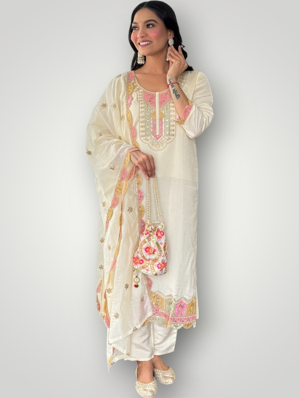 Shechoices Fab Women Kurta Pant Dupatta Set