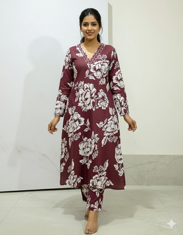 nisba Women Kurti Palazzo Set