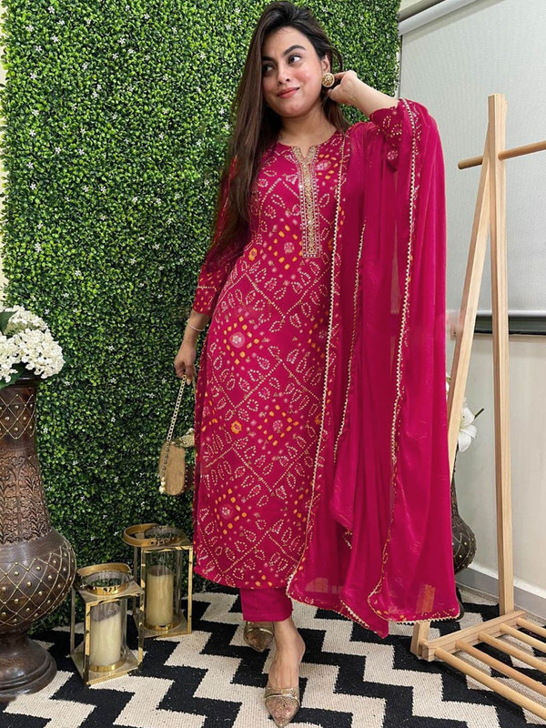 Anni Designer Embroidered Kurta, Palazzo & Dupatta Set