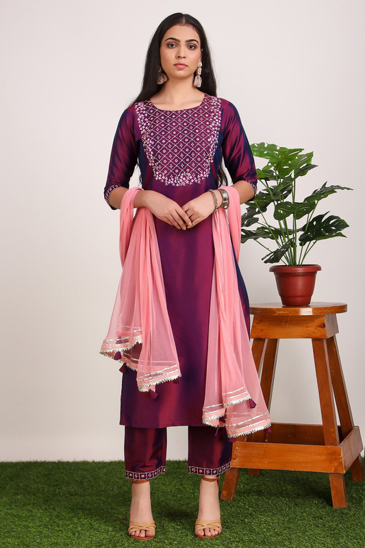 v tradition Women Kurta Pant Set