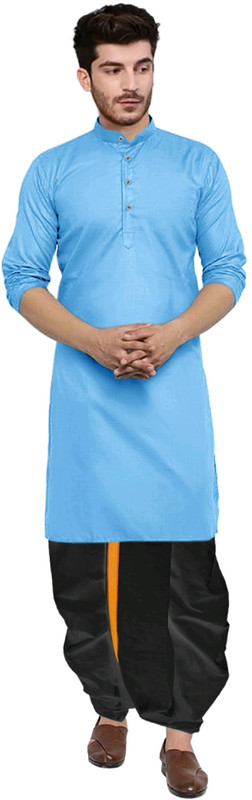 click n buy Men Kurta Dhoti Set
