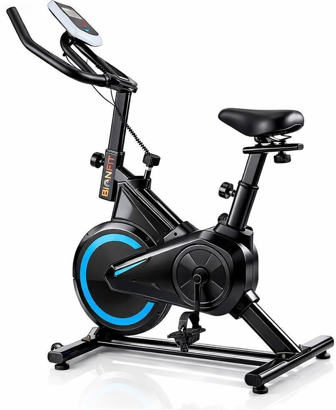 BIONFIT Spin z11 Gym Cycle for Home, 7 Kg Flywheel, Max Weight: 120 kg, Men & Women Spinner Exercise Bike(Black, Blue)