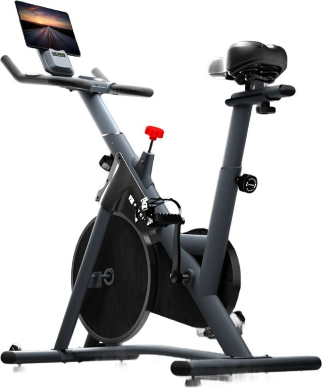 FITKIT by Cult FK7004 Magnetic Spin Bike | 6kg Flywheel | 130kg Max Weight Indoor Cycles Exercise Bike(Grey)