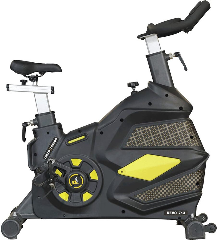 cosco fitness REVO 713 Group Cycling Spin Bike For Home Gym V Belt Driven Bike Spinner Exercise Bike(Black)