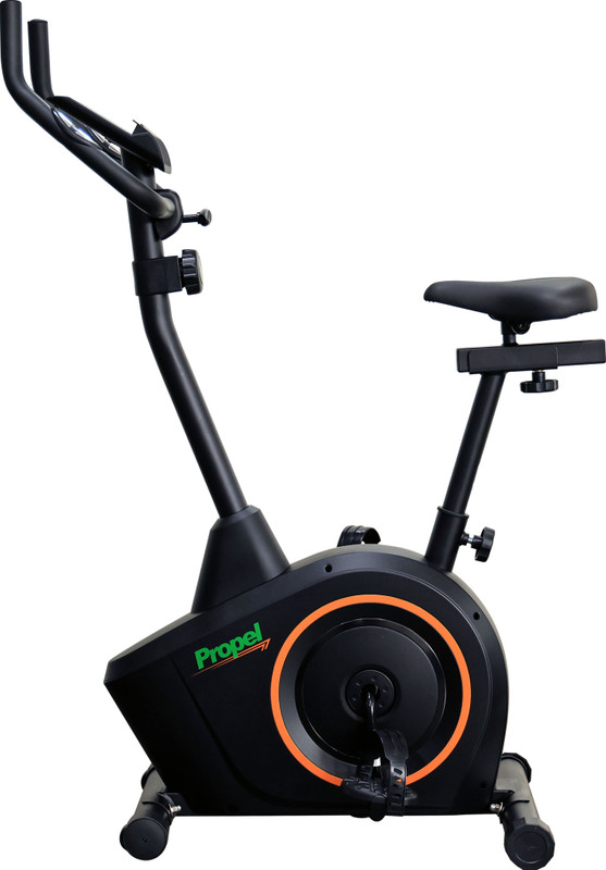 Propel FitnessOne HU57i Home Upright Bike 5kg Flywheel 8-Level Resistance 120kg LCD Upright Stationary Exercise Bike(Black, Orange)