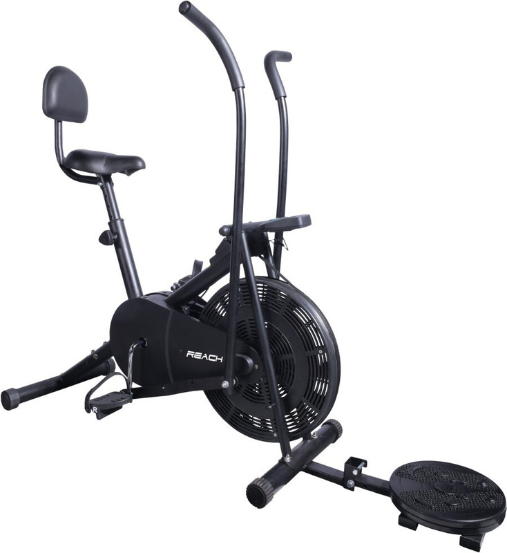 Reach AB110 BST Air Bike Exercise Cycle Dual-Action Stationary Exercise Bike(Black)