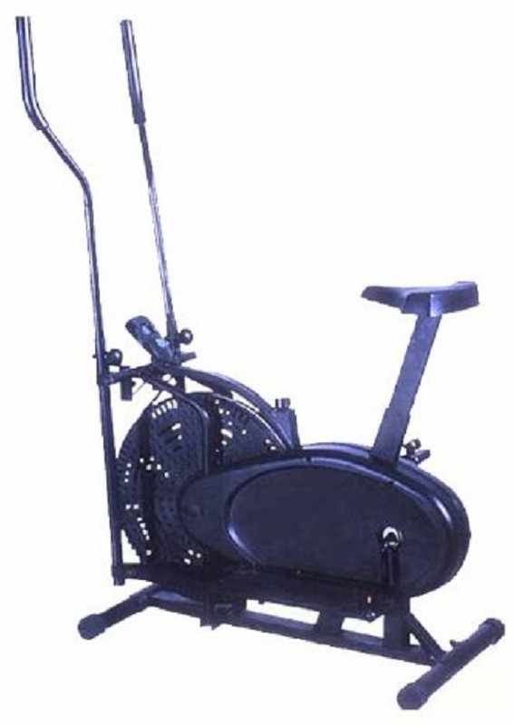 cosco fitness CEB-609 A Elliptical Bike with Movable Handle Bar | Seat Adjustment Home Gym Use Dual-Action Stationary Exercise Bike(Black)