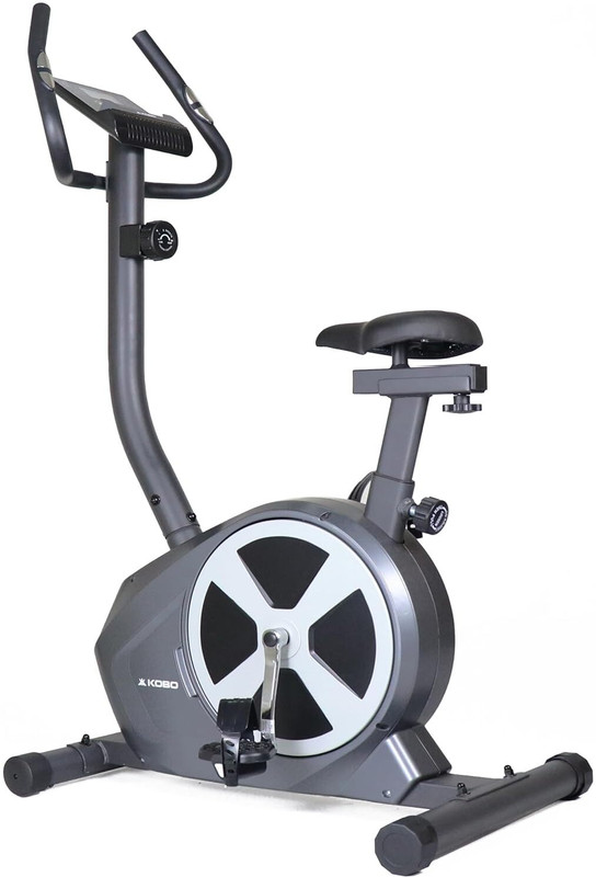 KOBO Silent Upright Exercise Bike with 6KG Inner Magnetic Wheel | Smooth Belt Drive Upright Stationary Exercise Bike(Multicolor)