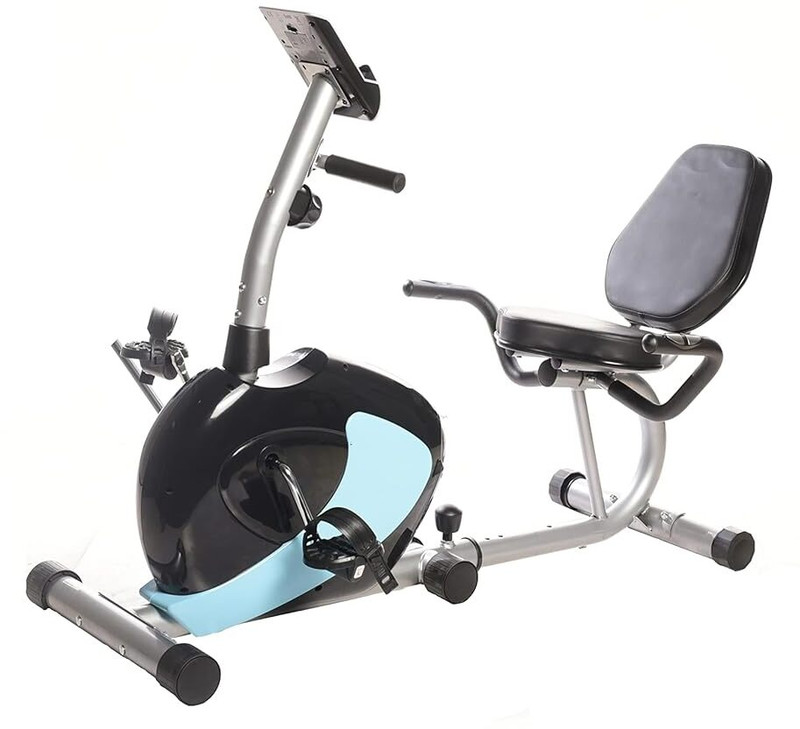 IRIS Fitness Magnetic Recumbent Exercise Stationary bike Recumbent Stationary Exercise Bike(Black)