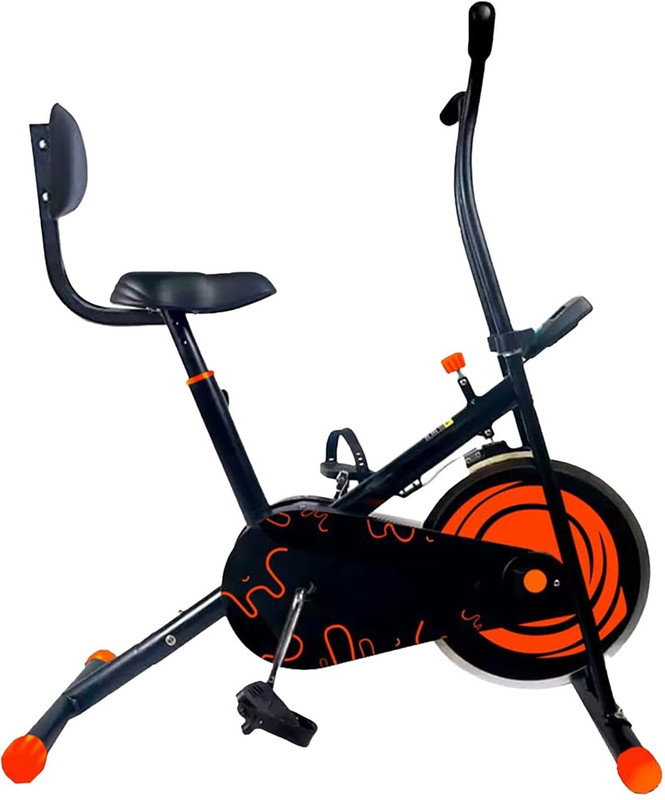 WROGX SPIN 100 Upright Stationary Exercise Bike(Black)