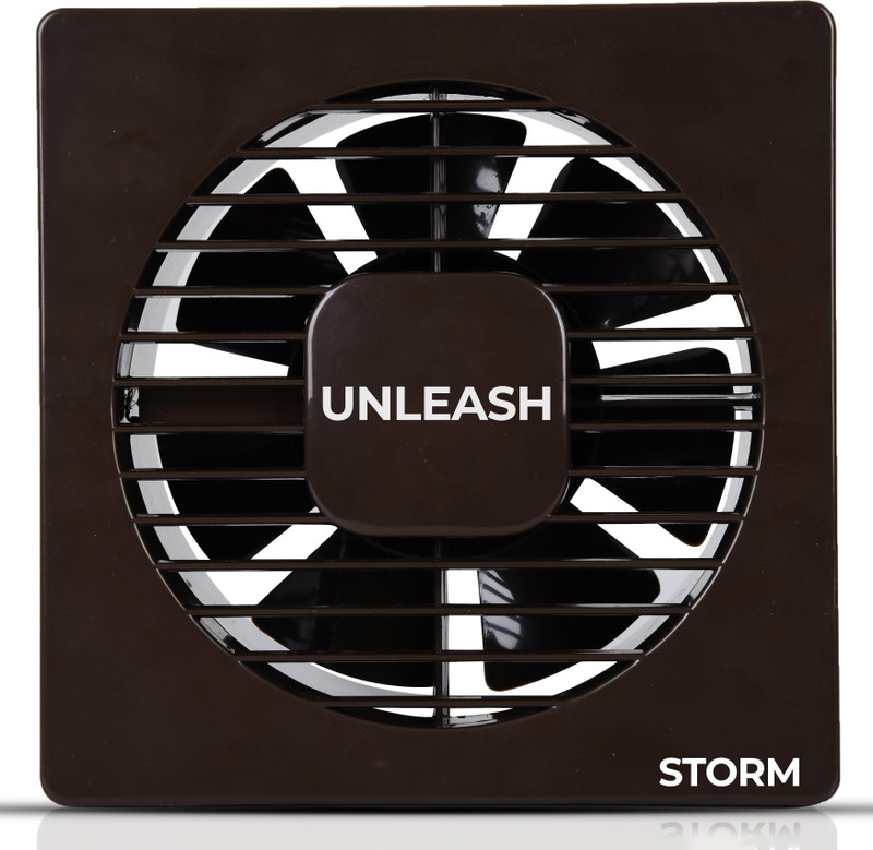 unleash Storm 6 inch 100% Copper Motor For Kitchen & Bathroom with 1 Year Warranty 150 mm Exhaust Fan(Brown | Pack of 1)