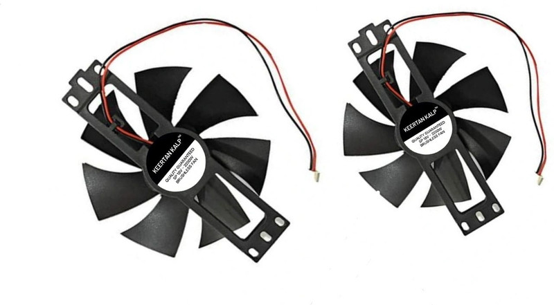 keertan kalp 2PCS DC 18V Plastic Cooling Fan for Induction Cooker (Black) Induction 80 mm Exhaust Fan(BLACK)