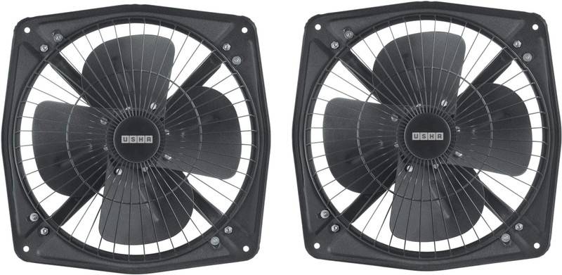 USHA 9'' Aeroclean Pack of 4 230 mm Exhaust Fan(Metallic Grey)