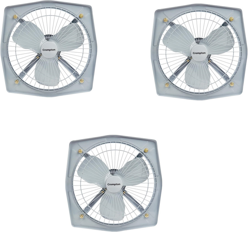 Crompton Drift Air Plus Pack of 6 225 mm Exhaust Fan(Silver)