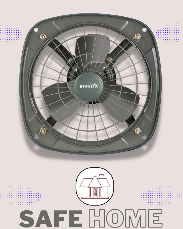 STARTX 9 Inch High rated 230mm fan with reliable performance 230 mm Exhaust Fan(Brown)