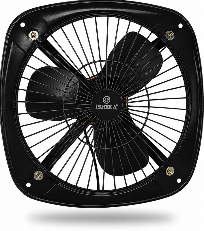 ishika Ventilisation/Exhaust Fan 6Inch Black color 150 mm Exhaust Fan(Black)