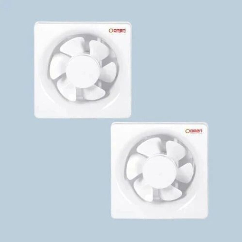 Omen Changing Lives High Speed Ventilation Fan For Kitchen & Bathroom |(Pack of 2) 150 mm Exhaust Fan(White)