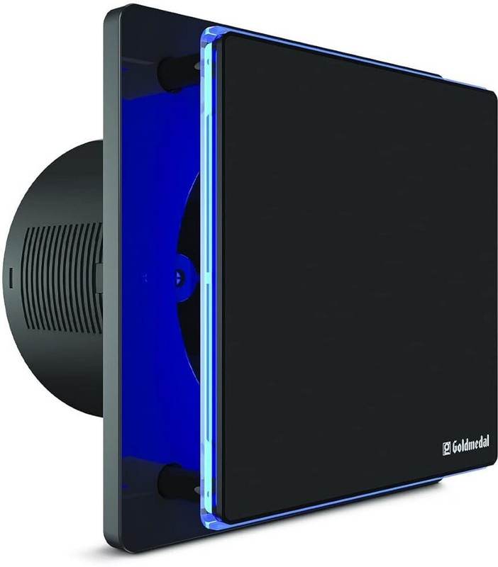 Goldmedal Frost Prime for Kitchen, Bathroom and Office with Air Suction - Rich Black 100 mm Exhaust Fan(Rich Black)