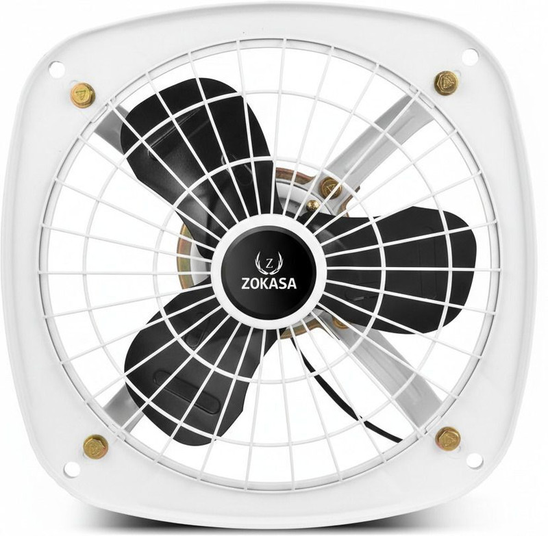 Zokasa Astor 9 Inch Heavy Duty Motor Copper Motor 225 mm Exhaust Fan(BLACK, WHITE)