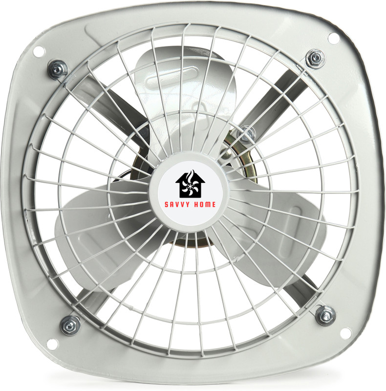 Savvy Home 9 Inch Exhaust Fan for Kitchen and Bathroom with Copper Motor | S9FA/White-2 230 mm Exhaust Fan(Monsoon, Grey)