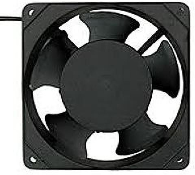 REGENTECOM AC Cooling Fan Panel Fan 4” Brushless Blower Cooler (Black) 120 cm Exhaust Fan(BLACK)