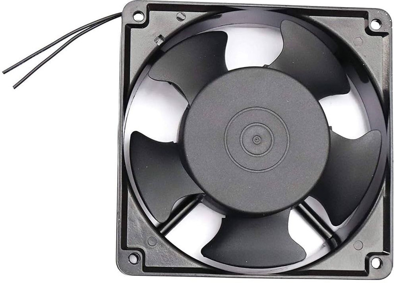 UBS 4" Square 230v AC 4 Inch Square Shape Industrial Panel Fan 120 mm Exhaust Fan(black)