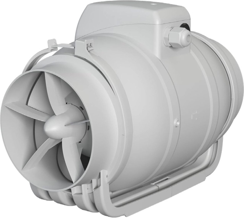 ASTBERG TYPHOON 160 150MM/6 570CMH Silent Mix Flow/Inline Duct Fan 150 mm Exhaust Fan(GREY)