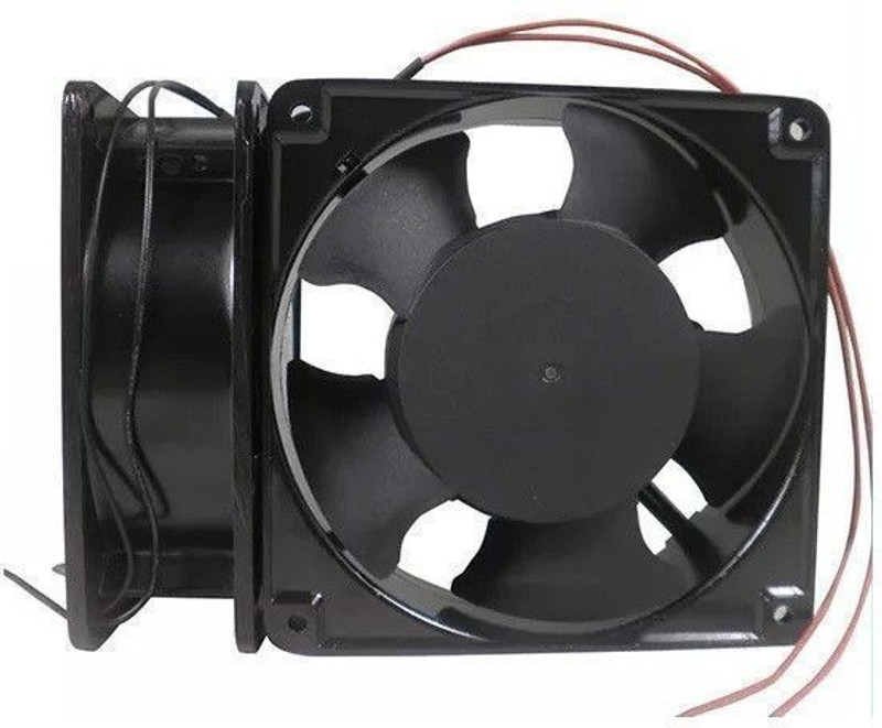 REGENTECOM 220V AC 4 inch Metal Body Axial Fan AC Cooling Fan Panel Fan 4” Exhaust Fan 38 mm Exhaust Fan(black)