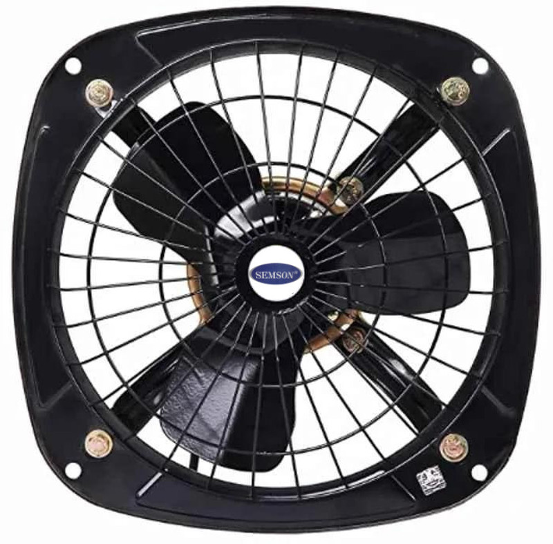 Semson 9" inch Air Exhaust || Full Copper Winding || 2 Year Warranty || 300 mm Exhaust Fan(BLACK)