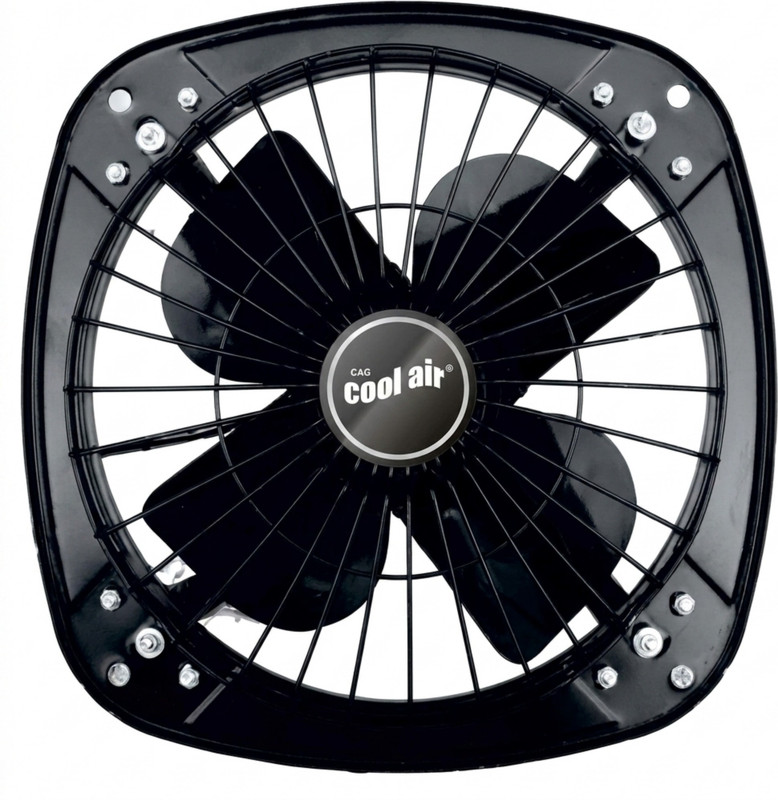 COOLAIR COOLAIR_TEMPEST_4BLADE 230 mm Exhaust Fan(Black)