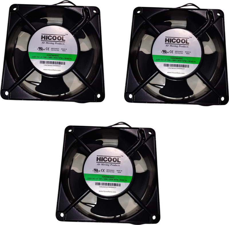 KSS 4 Inch Cooling Fan (Pack of 5) 100 mm Exhaust Fan(Black)