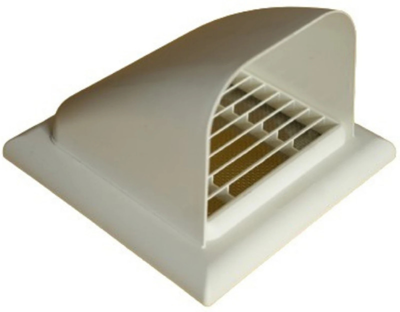 KARRY1 SWEDEN TP001 ABS Exterior Vent Cap – Weatherproof & Insect Resistant 1 mm Exhaust Fan(White)